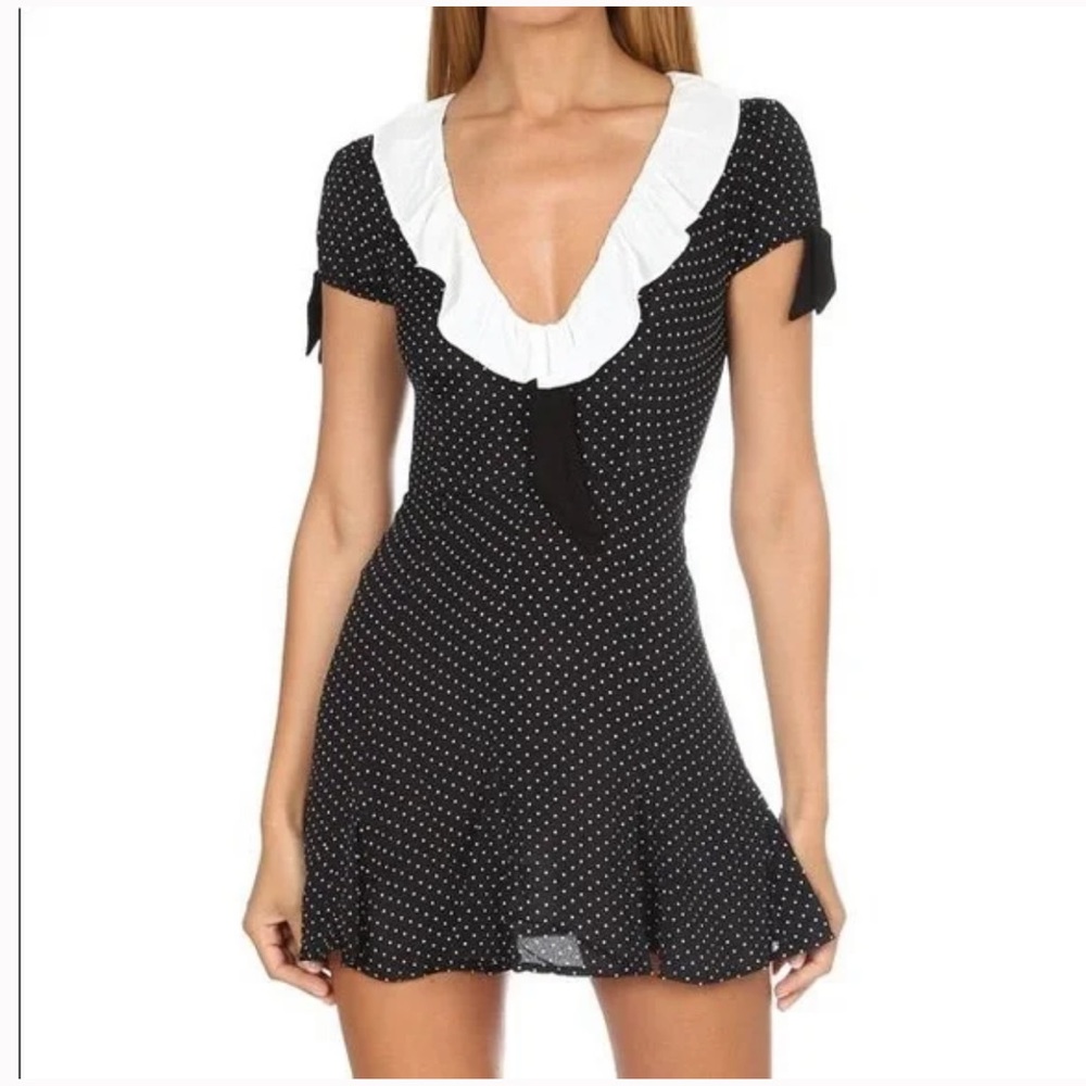For Love and lemons Bianca dress mini polka dot
